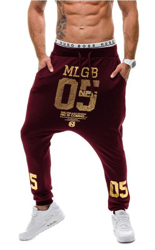2017 New Mens Casual Jogger Dance Sweatpants Baggy Harem Pants Slacks Printing Hip Hop High Street Trousers Pants Sweatpants XXL