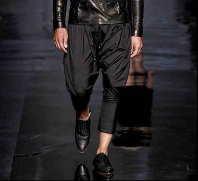 2017 New men's clothing fashion casual harem pants loose harem pants skinny pants cropped pants plus size stage singer costumes