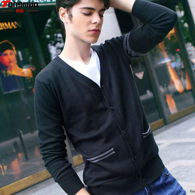 Fashion Autumn Mens Sweaters V-neck Winter Cardigan men Knitwear Sweater Slim Casual Sweater Beckham with the cardigan