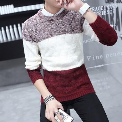 2017 Rushed Full O-neck Autumn Winter New Men Sweater Pull Homme Mens Knitted Pullover Male Sueter Hombre Casual 3xl