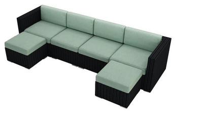 2017 rattan corner sofa 6 Pieces outdoor furniture modular sofa sets