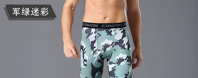 2017 Quick Dry Elastic Gyms Fitness Shorts Men Tights Compression Shorts Bermuda Camouflage Short Pants Film Slim Fit Sportwear