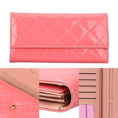 2017 PU Leather Women Wallet Long Purse Vintage Solid PU Leather multiple Cards Holder Clutch Fashion Standard Wallet