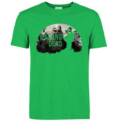 2017 Promotion Summer T Shirts fashion fitness brand clothing casual streetwear hip hop Men's t-shirt  Walking Dead Printed Tops