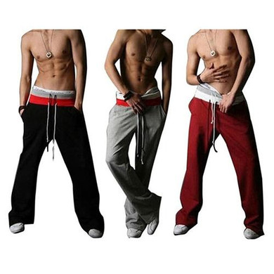 Casual Trousers Straight Pants Hip Hop High Street Trousers Pants Spring Casual Pants Men Sweat Pants Male Cotton Sportswear