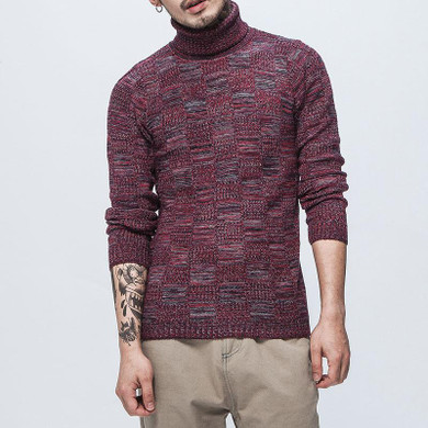Casual Solid Pullover Men Sweaters 2017 Winter Men Turtleneck Thick Jumper For Man Pull Homme Plus Size M-5XL High Quality