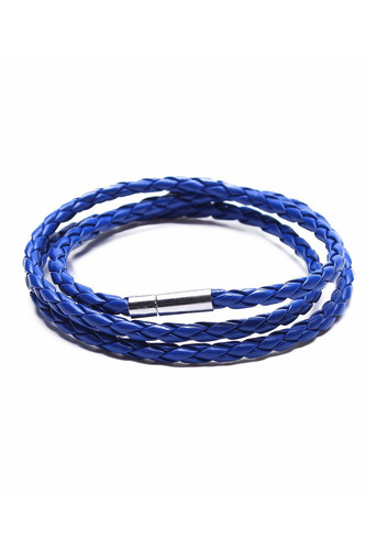Something Strong Navy Vegan Leather Bracelet