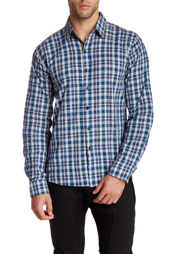 Something Strong Blue Something Safe Button-Up
