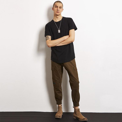 2017 New Side Pockets Harem Casual Pants Mens Hip Hop Patchwork Cargo Ripped Sweatpants Joggers Trousers Male Fashion Pant