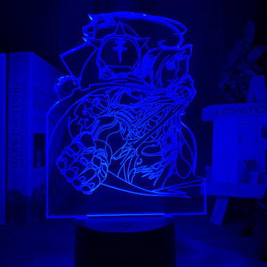 Manga Fullmetal Alchemist Edward Elric 3D Lamp