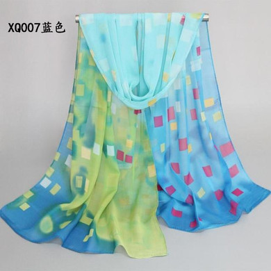 2017 new scarf summer pashmina women's scarf long shawl printed cape silk chiffon tippet muffler echarpes Scarves