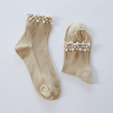 SP&CITY Original Design Pearl Rhinestone Harajuku Socks Women Fashion Hipster Short Socks Female Cotton Ankle Funny Socks Art SP&CITY Original Design Pearl Rhinestone Harajuku Socks Women Fashion Hipster Short Socks Female Cotton Ankle Funny Socks Art