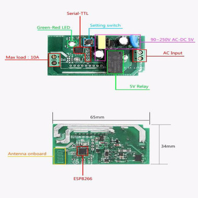 Sonoff Wifi Switch Universal Smart Home Automation Module Timer Diy Wireless Switch Remote Controller Via IOS Android 10A/2200W