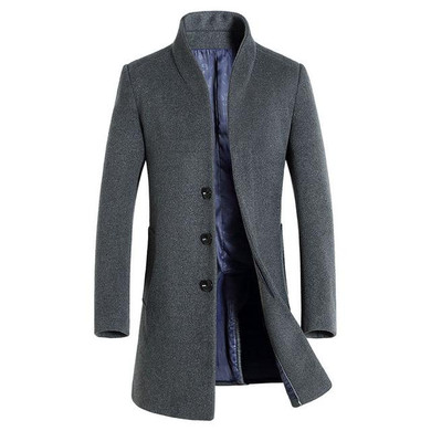 2016 New Winter Wool Coat Men Long Sections Thick Woolen Coats Men Casual Fashion Jacket Casaco Masculino Palto Peacoat Overcoat