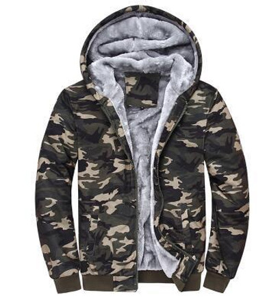 2017 Winter New Arrival Fashion Camouflage Coats For Male Men's Casual Slim Warm Hooded Coat Casaco Masculino Outerwear
