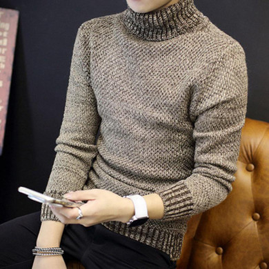 2017 Winter Mens Turtleneck Sweaters Pullovers Clothing Warm Thick Men Cotton Knitted Sweater Male Sweaters Pull Homme XXXL 50