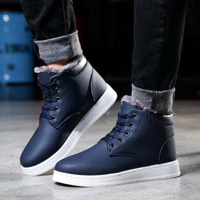 2017 Winter Men's Cotton Shoes Plus Short Plush Men's Casual Shoes Shoes Thickening Warm Snow Boots Men's Shoes