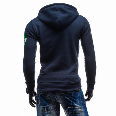 2017 Hoodies Men Sudaderas Hombre Hip Hop Mens Brand Letter Hooded Zipper Hoodie Sweatshirt Slim Fit Men Hoody XXL