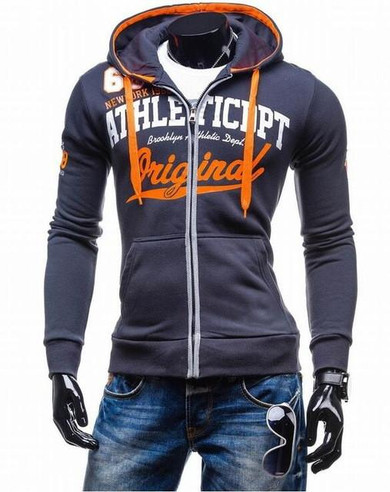 2017 Hoodies Men Sudaderas Hombre Hip Hop Mens Brand Letter Hooded Zipper Hoodie Sweatshirt   Suit Slim Fit Men Hoody XXL