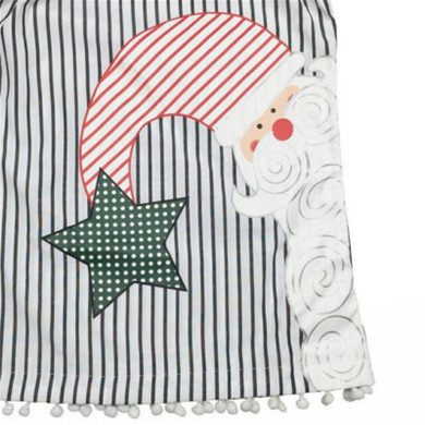 2016 New Fashion Christmas Santa Claus Kids Baby Girls Casual Clothes Tops Tutu High-quality Dress Princess Dress