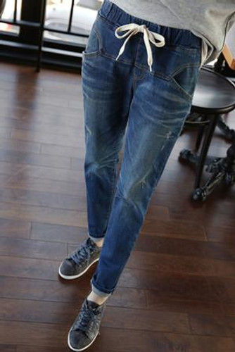 2016 New Blue During Waist Jeans Woman Loose Holes Jeans For Women Plus Size Jeans For Women Elastic Blue Ripped Jeans women 2016 New Blue During Waist Jeans Woman Loose Holes Jeans For Women Plus Size Jeans For Women Elastic Blue Ripped Jeans women