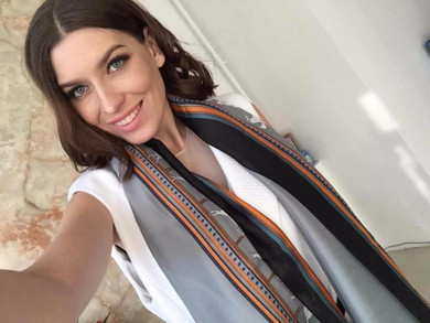 2016 Fashion Grey Ladies Scarves High Quality Silk Scarf Luxury Brand Designer Bandana Accessories Print Spring scarf shawl