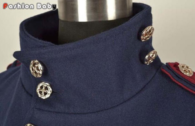 Cool Men's Fashion Patchwork Collar Epaulet Long Woolen Trench Coat with Belt 2017 Black/Dark Blue Autumn/Winter Slim Fit Coat
