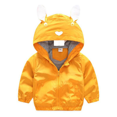 Cool Kids Toddler Boy Jacket Coat Spring Autumn Hooded Windbreaker Children Outerwear Costume Baby Clothes Clothing With Ear