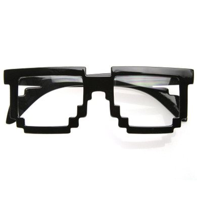 Cool Hipster 8-Bit Gamer Nerd Geek Glasses 8537