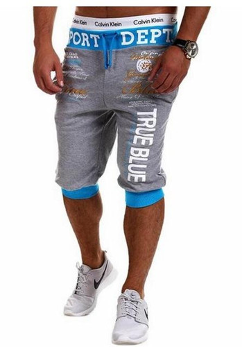 2017 New Summer Style Men Letters Shorts Men Casual Slim Fit shorts Beach Brand Shorts  Mens Shorts