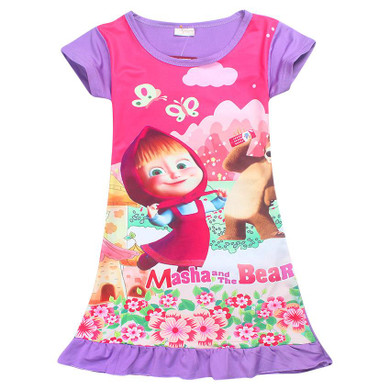 2017 new summer miraculous Ladybug clothing children dress Moana princess girl print vaiana dress Costumes Summer Girl Dress