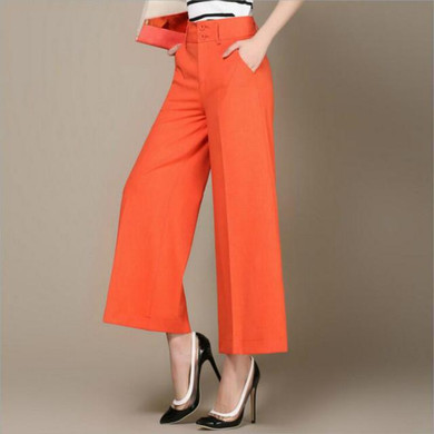 2017 new summer Fashion casual loose plus size high waist female women girls wide leg pants trousers clothes 79050