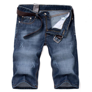 2017 New Summer Famous Brand Mens Denim Shorts High Quality Male Knee Length Skinny Jeans Oversized Beach Summer Jeans Hot Sale