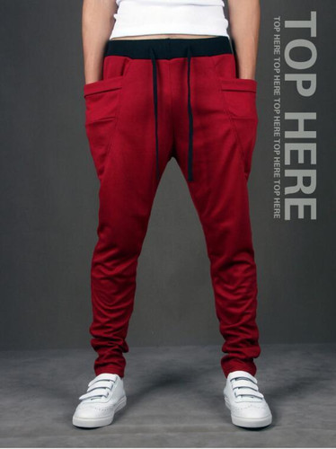 2016 Unique Pocket Mens Joggers Cargo Men Pants Sweatpants Harem Pants Men Pants Men Pantalones Hombre