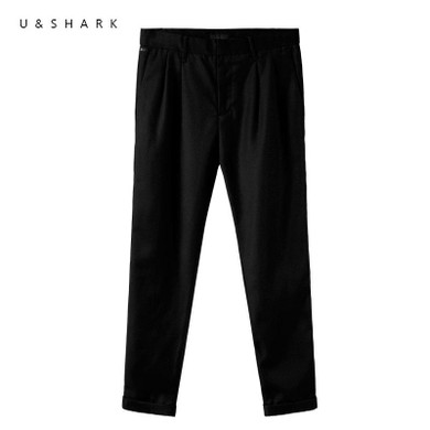 2016 U&amp;Shark Fashion Ankle-Length Black Pants Men Slim Fit Workwear Brand Clothing Autumn New Straight Suit Pants Male Trousers