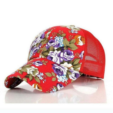 2016 The new female floral hat baseball cap mesh cap spring and summer and leisure sun visor sun hat snapback cap