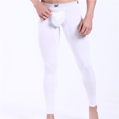 2016 New winter autumn pouch pajamas Sexy mens sleep bottoms Fashion sleeping pants Sexy long johns