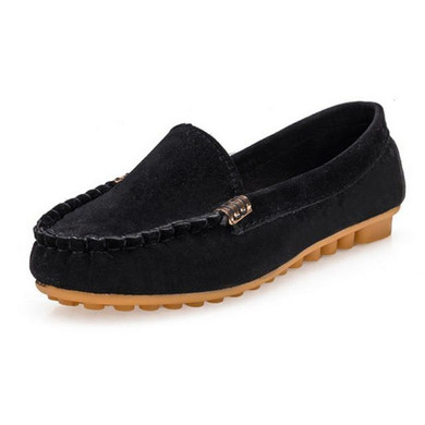 2016 New Summer Style Woman Shoes Leather Women Shoes Flats Buckle Loafers Slip On Women Flat Shoes Moccasins boat shoes