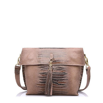 REALER brand women genuine leather bag high quality serpentine pattern leather shoulder bags ladies crossbody bags small handbag