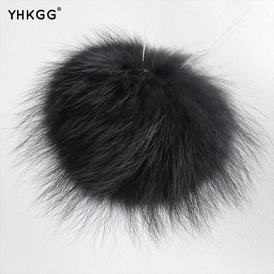 Real raccoon fur pom poms real fur hat in winter hats for women&kintted hat & fur cap&children accessories