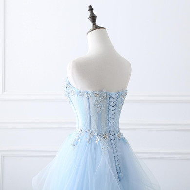 Real Photo In Stock Sweetheart Neck Tulle EveningDresses 2017 Prom Gowns Formal Party Dresses Vestido De Fiesta