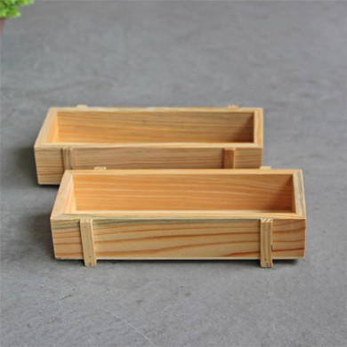 Retro Wooden Square Storage box groceries Desktop Wood Succulents Bonsai Box Home Office Desk Sundries container 22.7*10*4.8CM