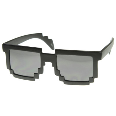 Retro Programmer Gamer Pixelated 8-Bit Nerd Sunglasses 8538