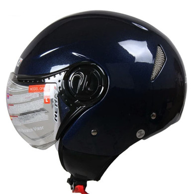 Cruiser vintage motorcycle helmet chopper helmets bike scooter clear lens