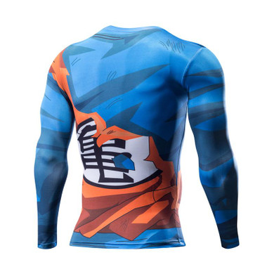 2017 New Men 3D Dragon Ball Z T Shirt Vegeta Goku 3D Printed Long Sleeve T Shirt Tee Compression Fitness Male DBZ Crossfit Tops