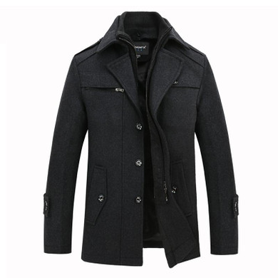 2017 New Fashion Men Coat Wool Jackets High Quality Male Woolen Coats Long Edition Casual Jackets coat winter Warm Overcoats