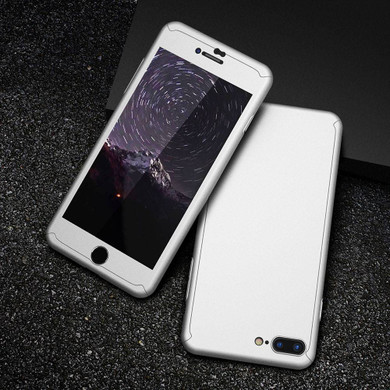FLOVEME 360 Protective Case For iPhone 8 7 6S 6 Plus 5S 5 Tempered Glass Front Back Full Coverage Cover For iPhone 6 6S 7 8 Plus