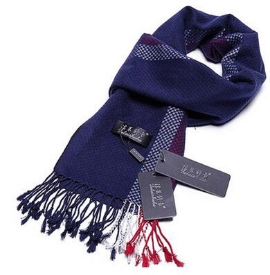 2016 new men's silk scarf for winter warm long thick silk scarfs for man fashion brand businessman silk scarfs plaid