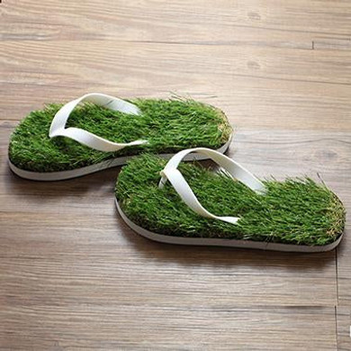2016 New Lovers Imitation Grass Men Flip Flops For Men Summer Beach Flip Flops Flat Shoe Out Sandals Slipper Sandalias Mujer