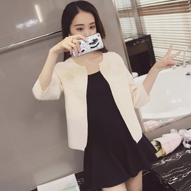 2016 New Korean Autumn Candy Colors Sweater Cardigans Women Slim Round Neck Short Paragraph Coats Feminino Capes And Ponchoes
